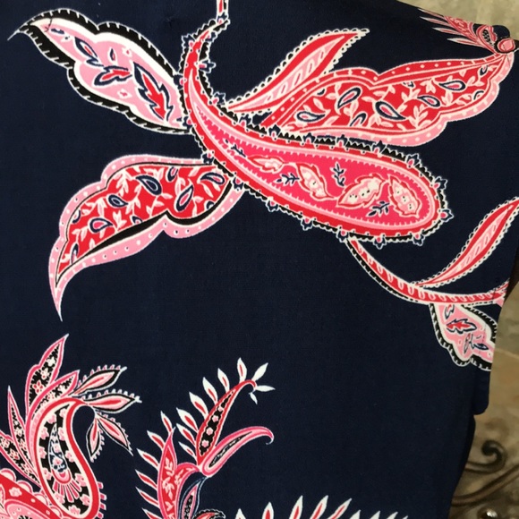 Liz Claiborne 🌹career stunning Paisley shirt top blouse tunic - Picture 7 of 9